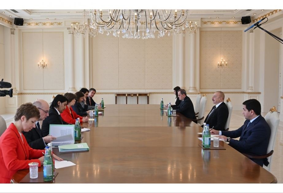 President Ilham Aliyev receives France's Minister of Europe and Foreign Affairs Catherine Colonne
