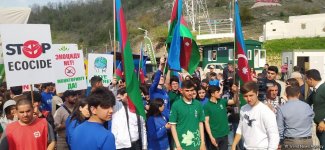 Protest action of Azerbaijani environmental activists on Lachin-Khankendi road to be temporarily suspended from 18:00
