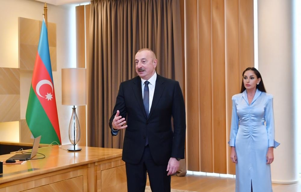 President of Azerbaijan: Turkish athletes restored justice when disrespect was shown for our national flag