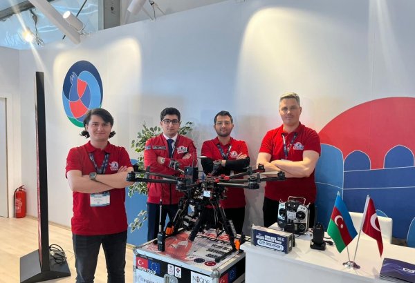 Unique rescue UAV made by Azerbaijani, Turkish students showcased at TEKNOFEST 2023