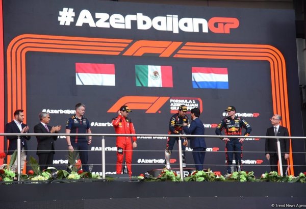 2023 Formula 1 Azərbaycan Qran Prisinin qalibi və mükafatçıları mükafatlandırılıb