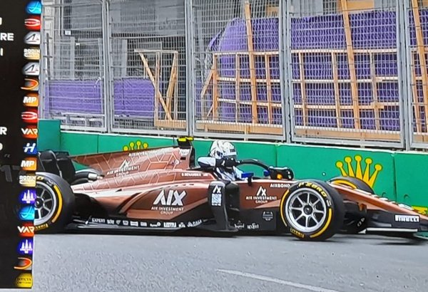 Crash occurs during main race Formula 2 within F1 Azerbaijan Grand Prix