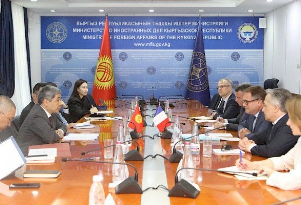 FMs of Kyrgyzstan and France hold political consultations in Bishkek