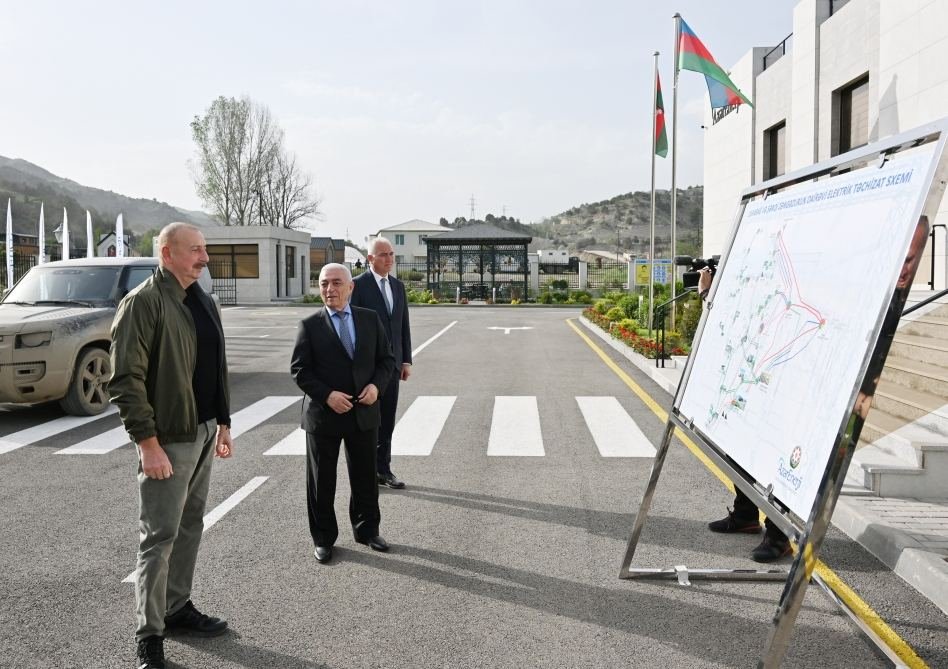 Prezident İlham Əliyev “Laçın” şəhər yarımstansiyasının açılışını edib