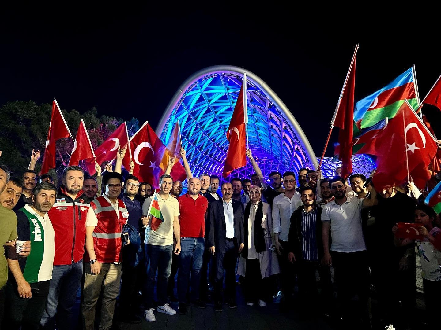 Azerbaijan celebrates victory of Recep Tayyip Erdogan in Turkish presidential elections