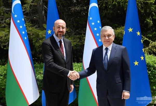 Özbekistan Cumhurbaşkanı Mirziyoyev, Avrupa Konseyi Başkanı Michel'le görüştü
