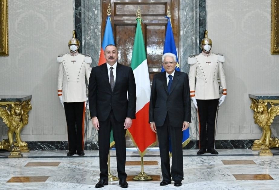 Президент Ильхам Алиев: Сегодняшний уровень азербайджано-итальянских отношений вызывает удовлетворение