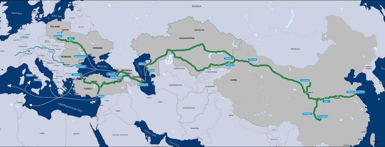 Средний коридор играет ключевую роль в рамках инициативы "Один пояс - один путь" - посол Казахстана