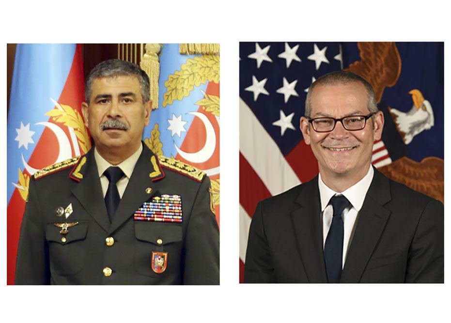 Azerbaijani Defense Minister, US Under Secretary of Defense for Policy hold telephone conversation