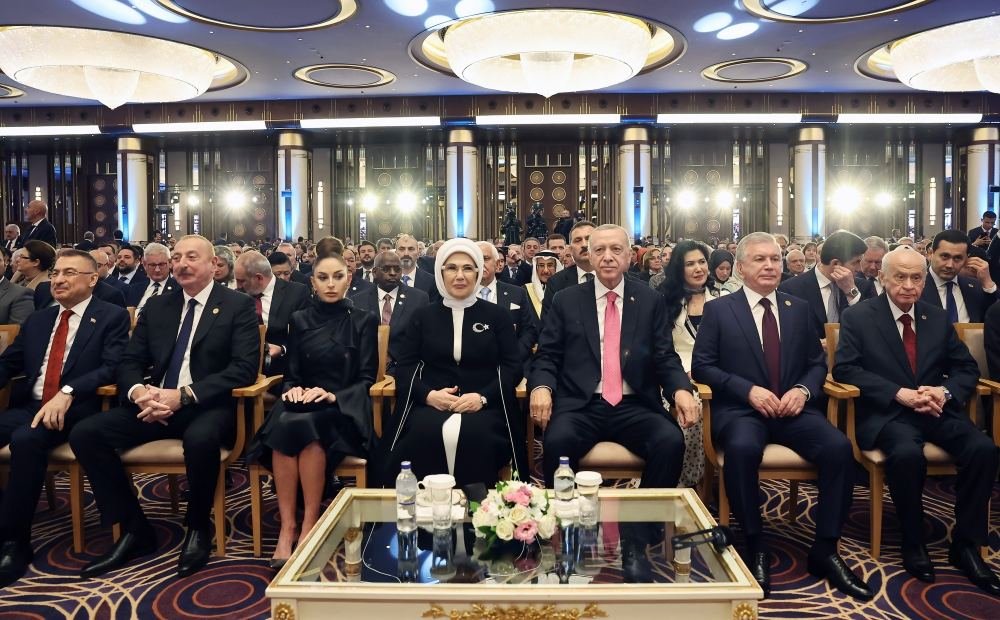 Президент Ильхам Алиев и Первая леди Мехрибан Алиева принимают участие в церемонии начала исполнения полномочий Президентом Реджепом Тайипом Эрдоганом