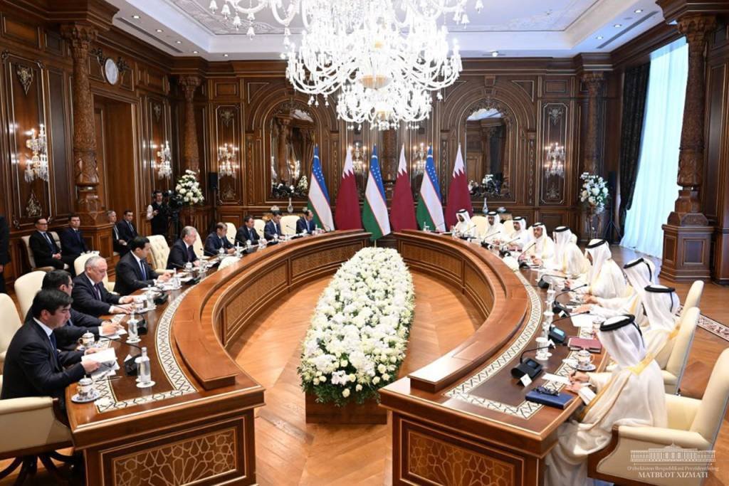 O‘zbekiston Prezidenti va Qatar Amiri hamkorlikni mustahkamlashga kelishib oldilar