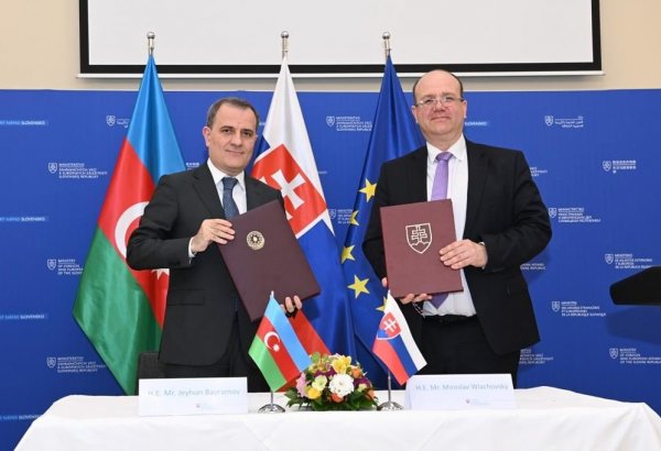 Азербайджан и Словакия подписали соглашение об избежании двойного налогообложения