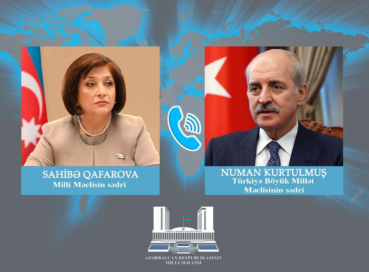 Сахиба Гафарова поздравила Нумана Куртулмуша с избранием на пост председателя парламента Турции