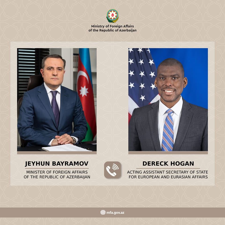 Azerbaijani FM holds telephone conversation with acting US Assistant Secretary of State