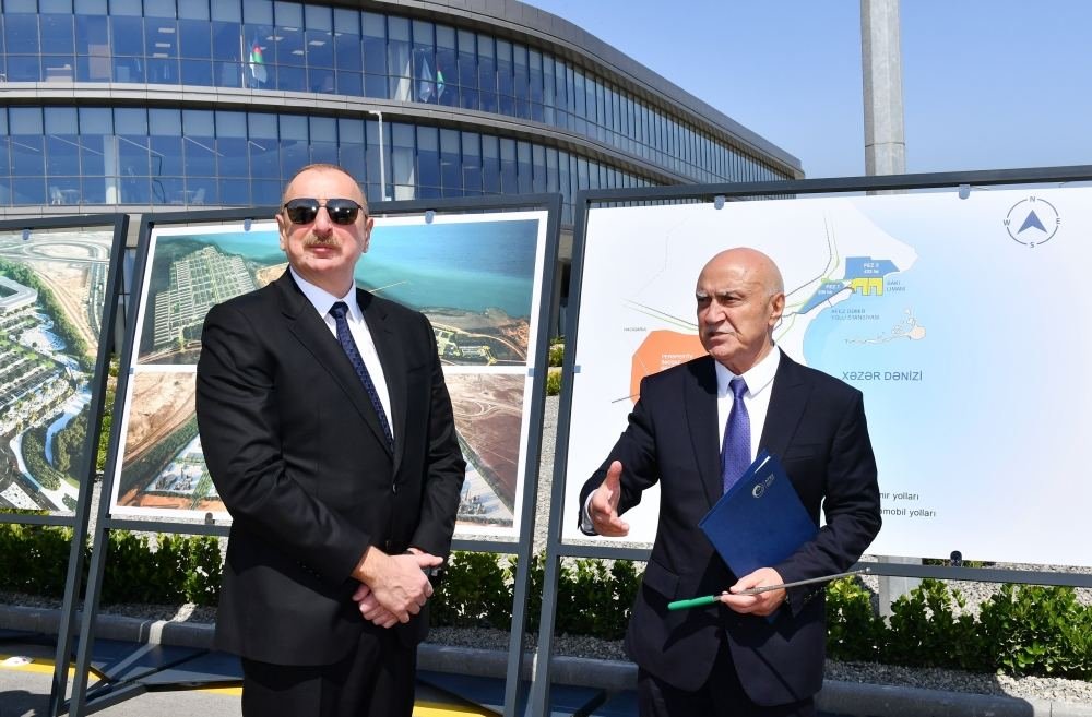 President Ilham Aliyev participates in opening ceremony of first stage of Alat Free Economic Zone