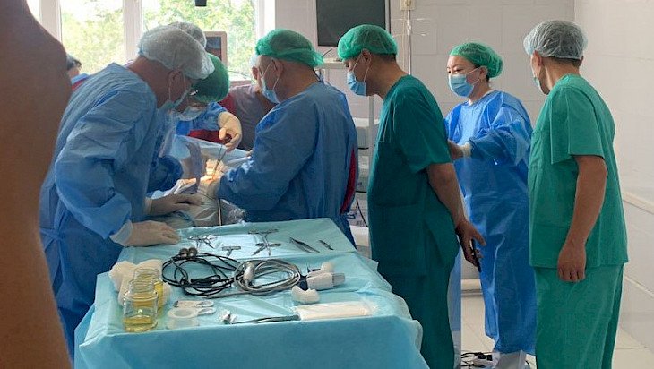 Кыргызстанда биринчи жолу өпкө лобэктомия операциясы жасалды