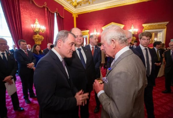 Azerbaijani FM meets with King Charles III