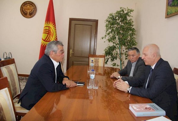 Secretary of State of Kyrgyzstan meets with president of International Turkic Academy