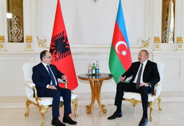 One-on-one meeting between President Ilham Aliyev, President of Albania kicks off