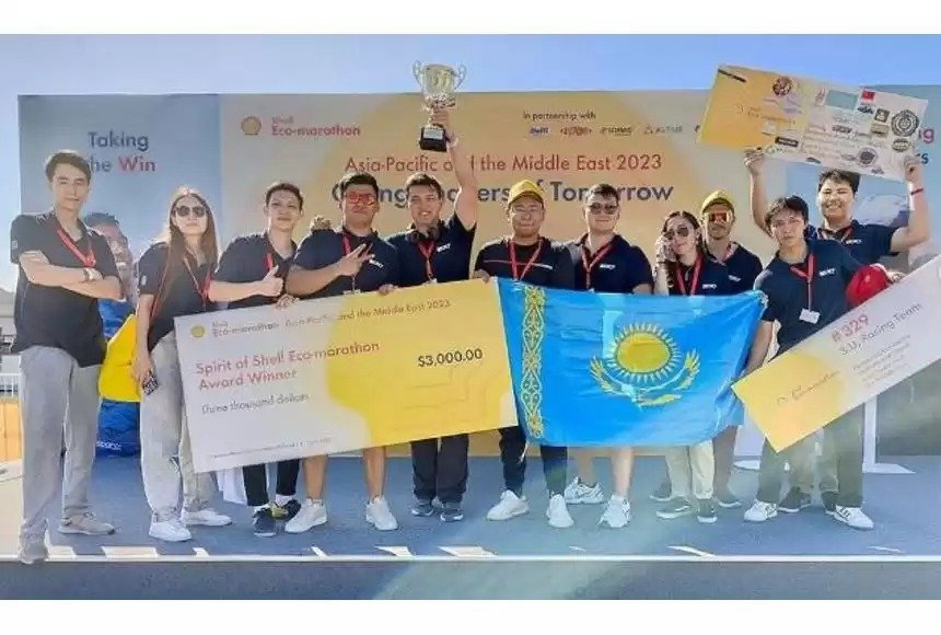 Kazakhstani engineers develop electric race car, awarded in Indonesia