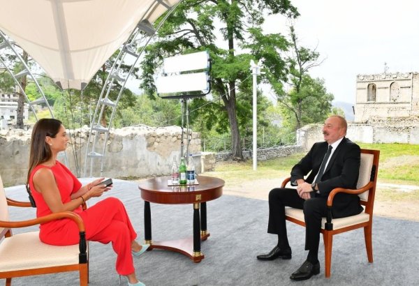 President Ilham Aliyev interviewed by Euronews TV Channel