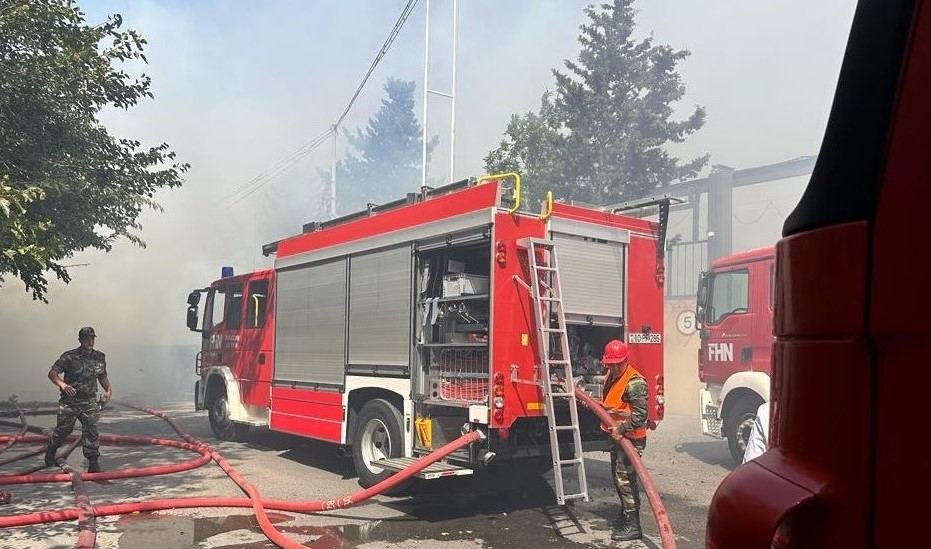 В Гызылагаджском нацпарке возник пожар