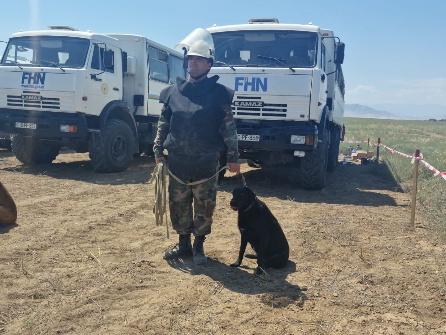 Aptly trained dogs also contribute to demining of territories in Azerbaijan