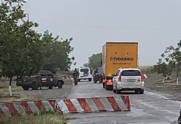 Food supplies from Russia delivered to Armenians in Azerbaijan’s Karabakh along Aghdam-Khankendi road