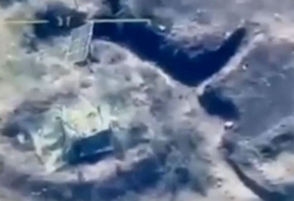 Azerbaijan shares footage of destroying military equipment of Armenian armed formations