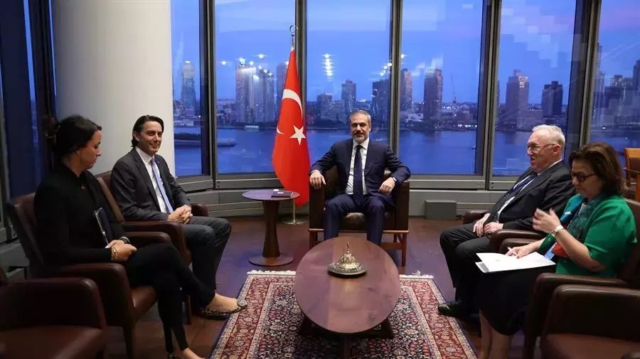 Turkish FM holds intense diplomatic meetings in US