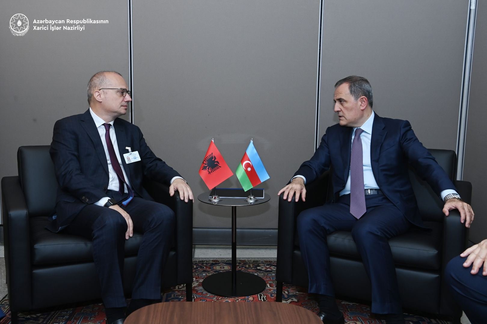 Azerbaijani, Albania FMs discuss reintegration of Armenian residents of Karabakh