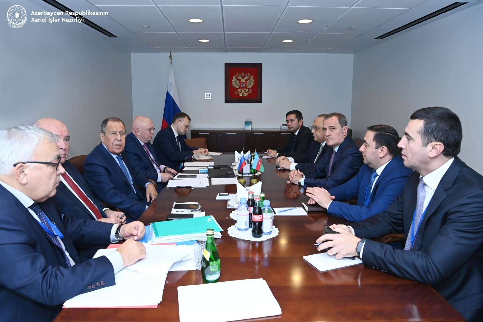 Azerbaijani, Russian FMs meet at UN