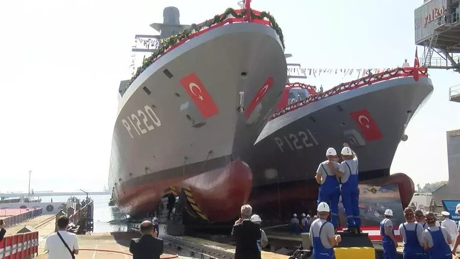 Türkiye launches two naval patrol ships in Istanbul