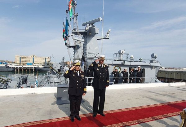 Военные корабли Казахстана прибыли в Баку для участия в учениях "Хазри-2023"