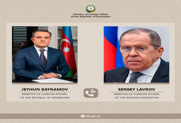 Ceyhun Bayramov Sergey Lavrovla “3+3” regional platformasını müzakirə edib