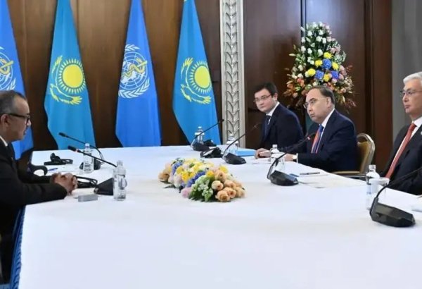 President Tokayev meets WHO Director-General, Regional Director for Europe