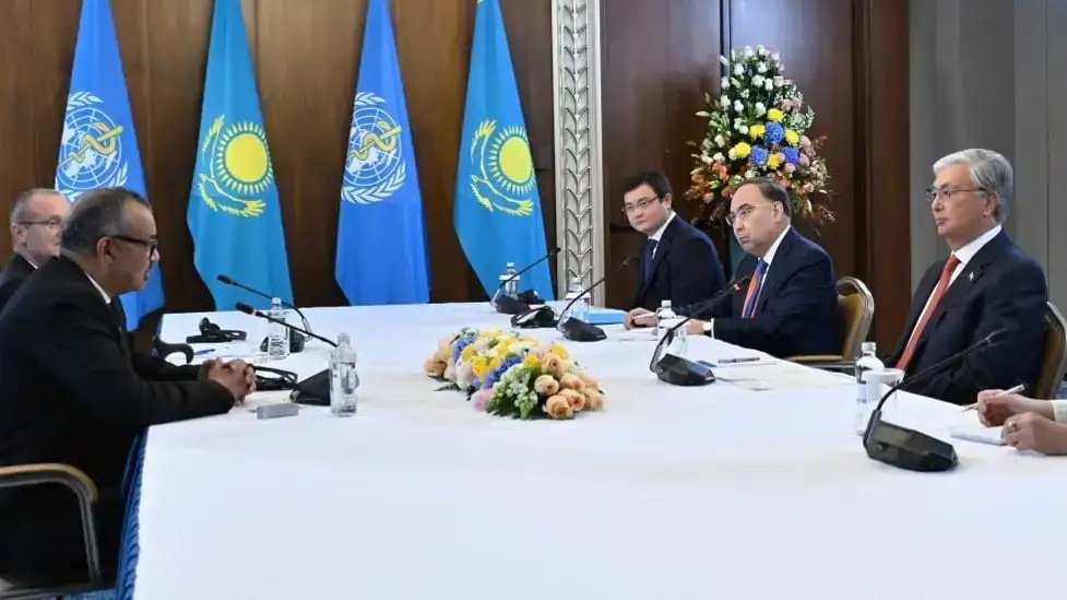 President Tokayev meets WHO Director-General, Regional Director for Europe