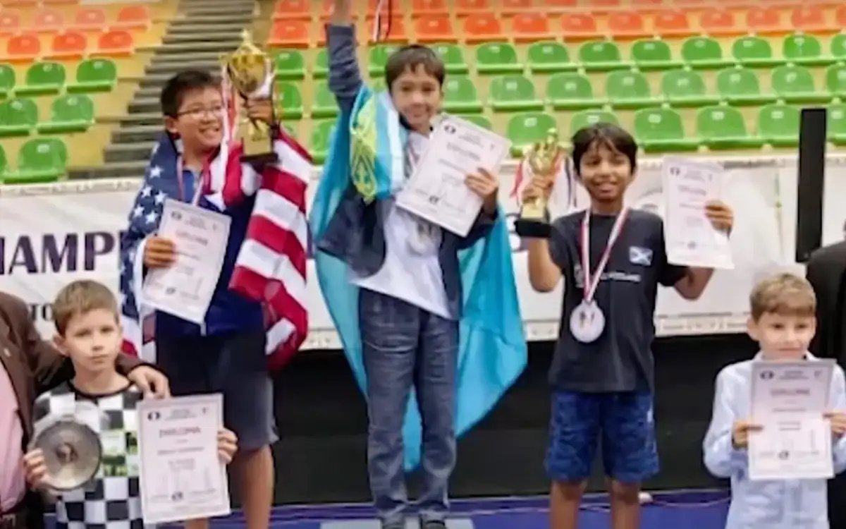 Kazakhstan's Danis wins World Cadets U10 Chess Championships in Egypt