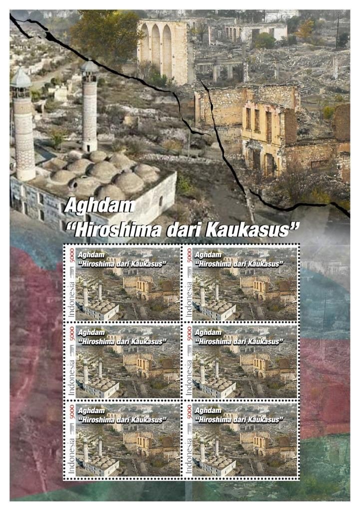 Indonesia issues postage stamp dedicated to Azerbaijan's Aghdam