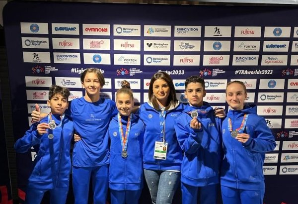 Азербайджанские гимнасты завоевали медали на Всемирных соревнованиях среди возрастных групп в Бирмингеме