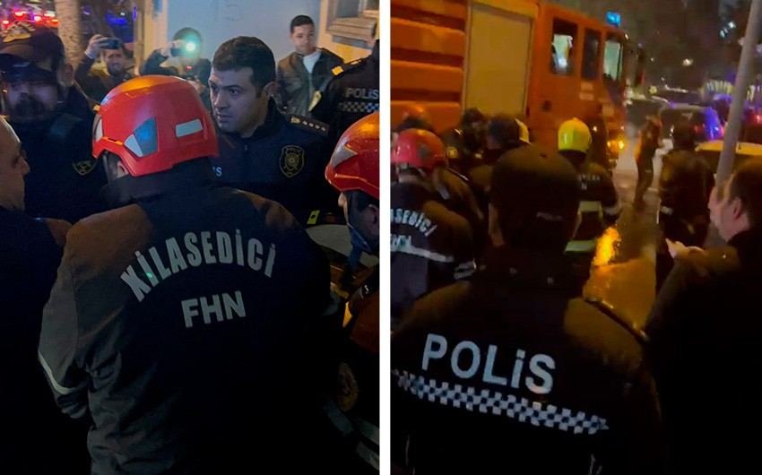 В результате пожара в торговом объекте в Баку пострадал один сотрудник полиции - МВД