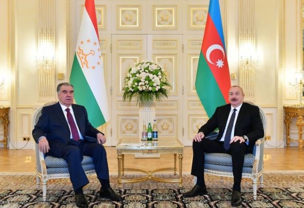 President Ilham Aliyev meets President of Tajikistan