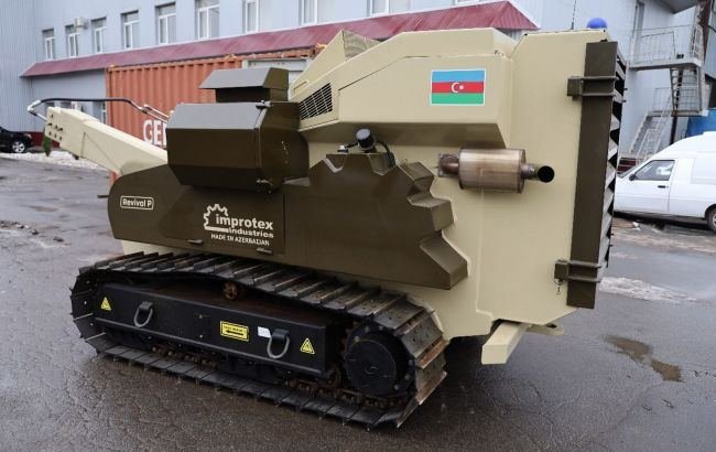 Azerbaijan sends mine-clearing vehicle to Ukraine