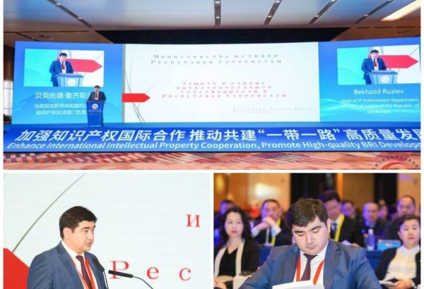 Uzbekistan delegation takes part in a forum in China