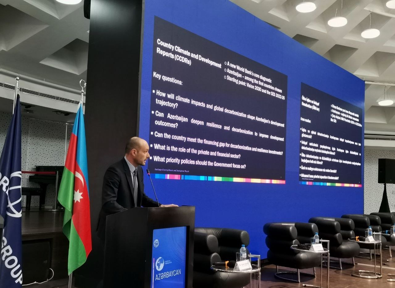 Азербайджан - одна из первых стран, отобранных для подготовки отчета о климате и развитии – ВБ