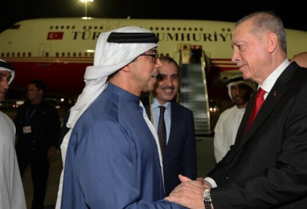 Cumhurbaşkanı Erdoğan Dünya İklim Eylemi Zirvesi için Birleşik Arap Emirlikleri'ne geldi