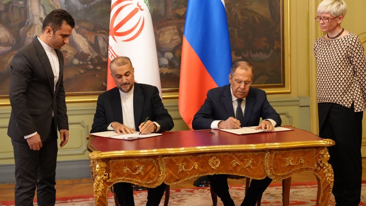 Iran, Russia sign joint statement denouncing United States' unilateral actions