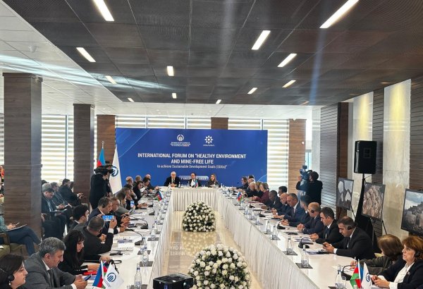 Azerbaijan's Aghdam hosting international forum on mine issues