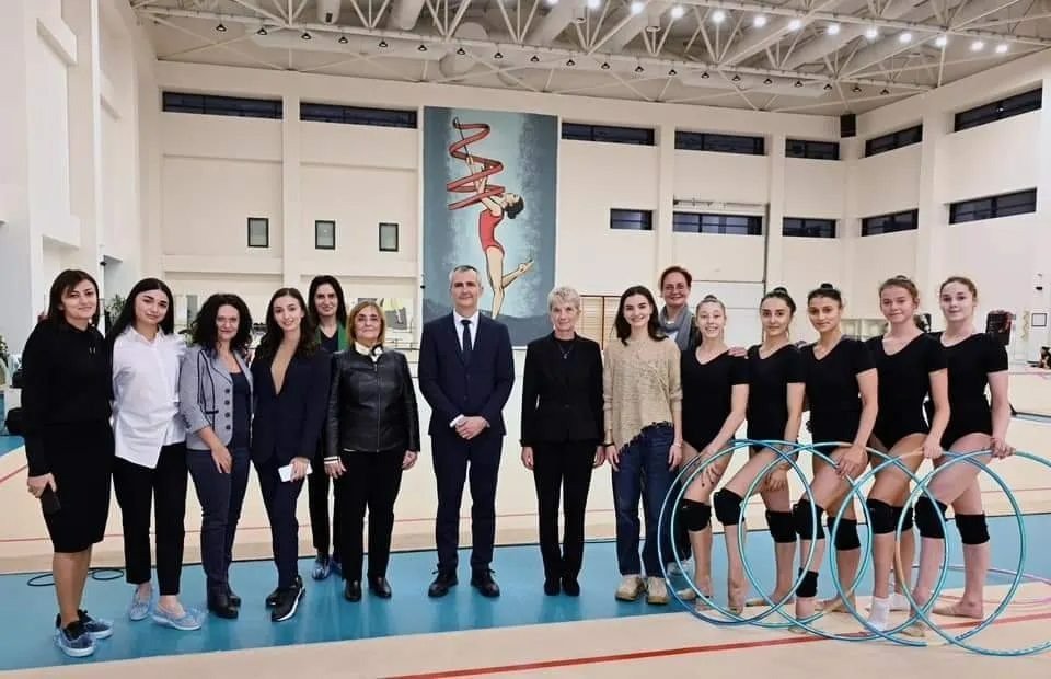 Bolqarıstanın gənclər və idman naziri Bakıda Milli Gimnastika Arenasını ziyarət edib