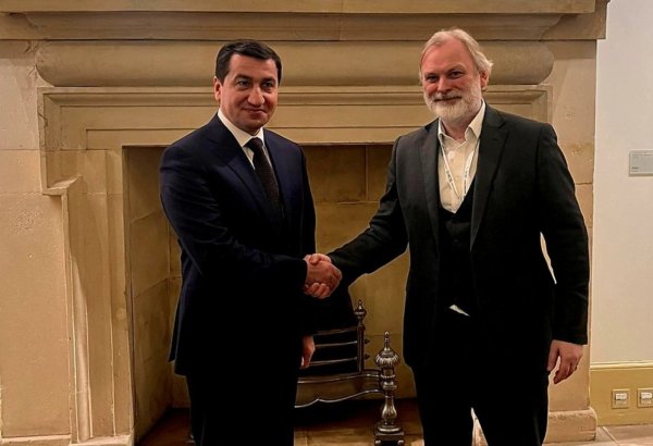 Azerbaijani President's assistant holds discussions with UK PM's advisor (PHOTO)
